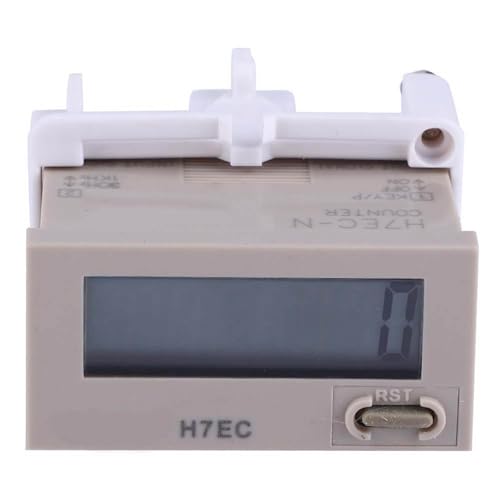 Image of Tyenaza H7EC-N Electronic Counter, Digital Counter Totalizer Without Input Voltage 8 Digit LCD Display 0-99999999 Counting Range Digital Totalizer with Holder