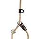HUNTER Retriever-Hundeleine FREESTYLE, Farbe: beige, integrierte Halsung, stufenlos verstellbar, witterungsbeständig, pflegeleicht, griffig, robustes Tau mit Ledertipps, Größe: 10/120