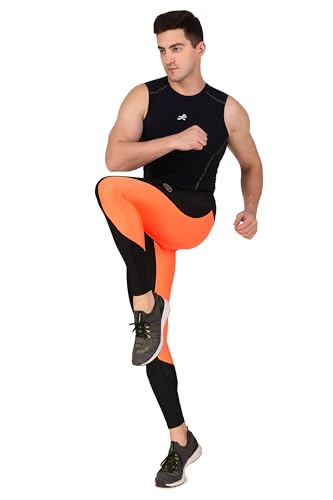 Image of ReDesign Apparels Recharge Men Polyester Sports Compression Pant /Legging /Full Tights