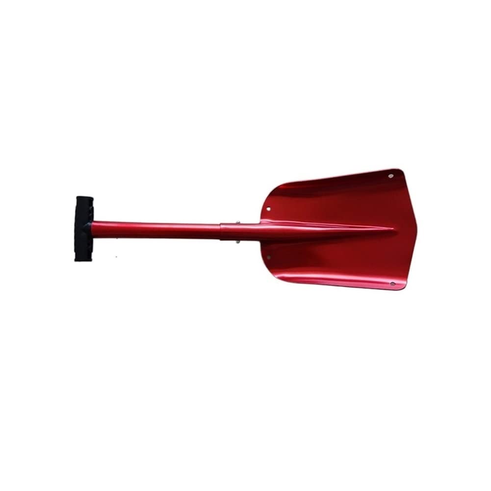 Rascador de hielo para coche Pala Plegable Retráctil, Herramientas Supervivencia Pala Nieve Para Exteriores Aleación Aluminio Pala Hielo Herramienta Removedora De Nieve Invierno Rascadores de hielo pa