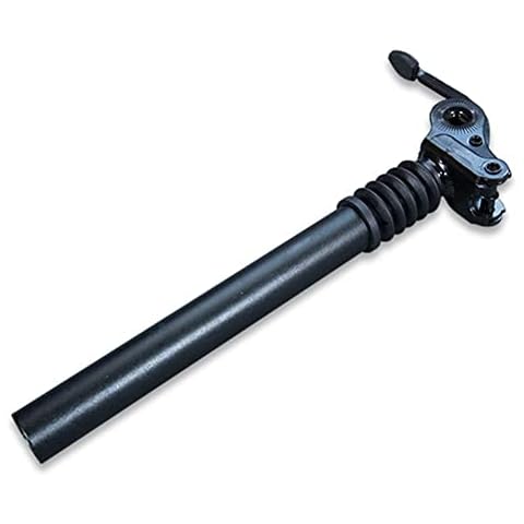XER 25,4/27,2mm Federsattelstütze, E-Bike-Sattelstützen Stoßdämpfer, Fahrrad-Sattelstütze Mit Klappbarer Aluminiumlegierung Cover