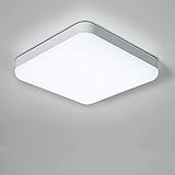 【Breite Anwendung】 Die Form der Deckenleuchten ist super schön und modern, elegant. Es ist auch geeignet für Küche, Schlafzimmer, Wohnzimmer, Flur, Flur, Wäscherei, Keller, Hobbyraum, Bad, Abstellraum usw.
