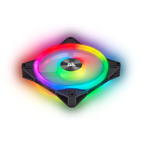 Corsair Ql Series, Ql120 Rgb, 120Mm Rgb Led Fan, Triple Pack With Lighting Node Core, Black, Compatible With Desktop #TOP2