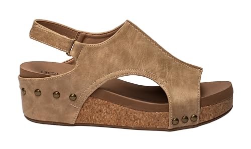 Image of Corkys Footwear Volta Wedge - Chic Elegance Meets All-Year Comfort with a 2-Inch Cork Heel and Marshmallow Insole for Stylish Everyday Wear and All-Day Comfort
