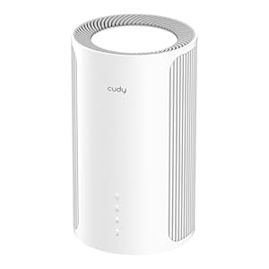 Cudy Tri-Band WiFi 7 BE11000 Whole Home Mesh System, 6-Stream 10 Gbps, 4 × 2.5G Ports, MU-MIMO, Multi-VPN, Cudy APP, Smart Internal Antennas, M11000 1-Pack