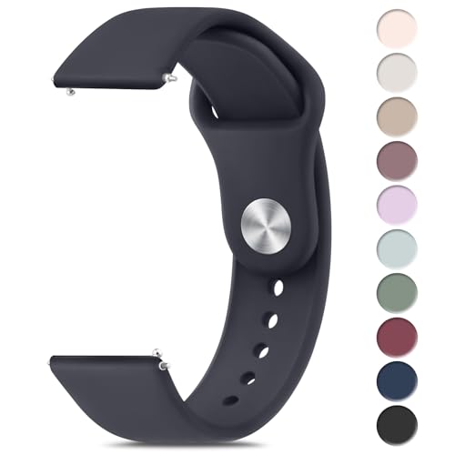 Image of Tobfit Straps for Amazfit Bip /Bip 3 /Bip 3 Pro /Bip /Bip U /Bip U Pro Watch Strap, 20mm Silicone Breathable Replacement Strap for Amazfit GTR 42mm / GTS 2 Mini /2 /2e /3 /4 /4 Mini