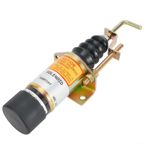 Électrovanne d'arrêt 12V DC solénoïde de carburant compatible Yanmar 1502-12C7U2B2S1 - 2