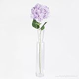 Flor 2 flores artificiales de hortensia, color lila