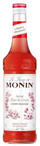 MONIN Sirup Kirschblüte/Cherry Blossom (1 x 0 7 l) Floraler Sakura-Sirup für Cocktails Mocktails Limonaden & Kaffeespezialitäten