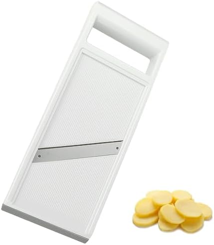 Mandoline Trancheuse Réglable Réutilisable, Acier Inoxydable, Bla...