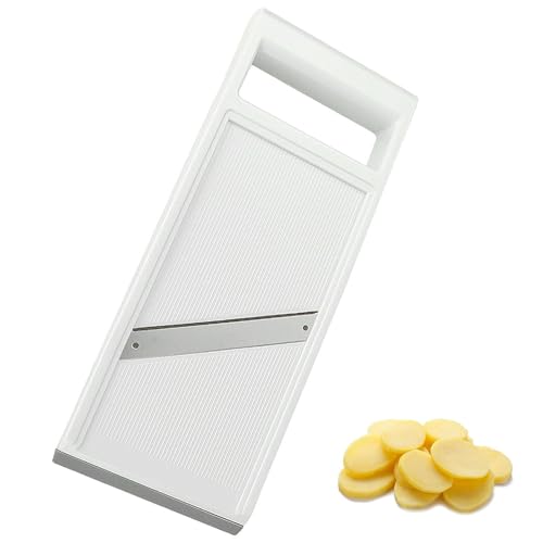 Manuale Affetta Verdure, Affettatrice per Mandolini Verdure, Riutilizzabile Mandolina Vegetale Multifunzionale, Affettaverdure in Acciaio inox Mandolino, Taglia Verdure Manuale, per Patate, Carote