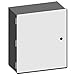 Saginaw Enclosures, SCE-30N3008LP, Wall Mount Enclosures, 30H x 30W x 8D, Nema 1, Metal
