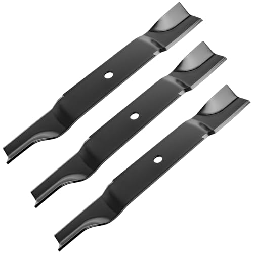 Fourtry 742-04415 High Lift Mower Blades Compatible with Cub Cad et 60 Cut Deck DS60 M60 Tank60 PRO Z100 Mower Replace for 942-04415 01005338 02005019 01005338P 3 Pack