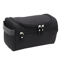 ONEGenug Kulturbeutel Reise Kulturtasche Herren & Damen Kosmetiktasche Zum Aufhängen Waschtasche für Jungen & Mädchen Schwarz – Ansicht 6