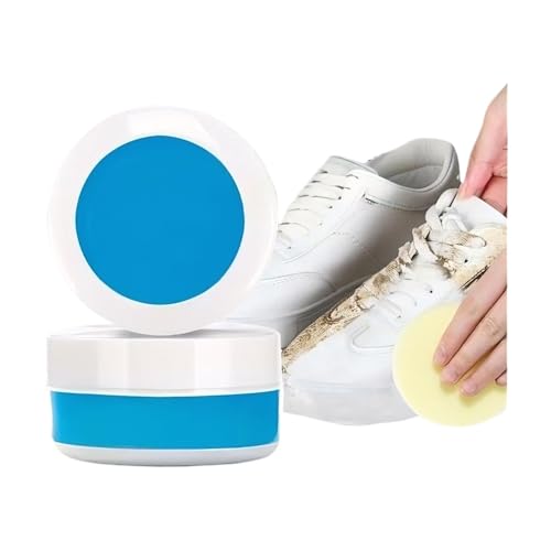 Crème pour taches de baskets sans eau formule blanchissante et polyvalente 2pcs