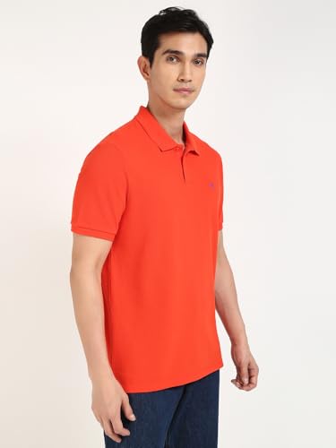 Image of Solid Regular fit Cotton Polo t-Shirt