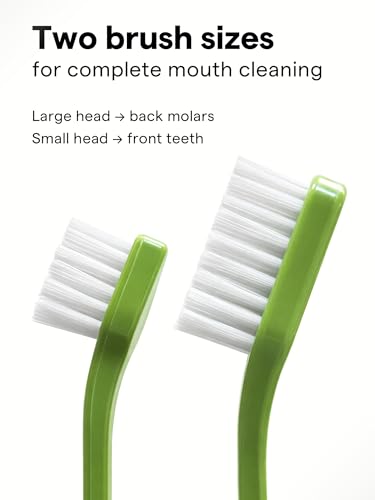 Pet Toothbrush Set of 6 for Dogs & Cats - Dual-Head Dog Toothbrush with Soft Nylon Bristles - Long Handle for Daily Dental Care - Home Use Toothbrush Pack for Small to Large Pets - eBook Guide - Image 2