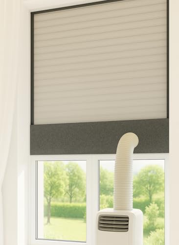 CoolFrech® Tür- & Fensterabdichtung für mobile Klimageräte – für Fenster, Zweiflügelige Fenster & Türen – Klimaanlage Abdichtung - einfache...