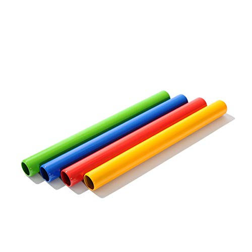 HNJZX Athletics Gear - Juego de bastones de relé de aluminio anodizado para atletismo Sprints para atletismo (4 colores surtidos) Cover