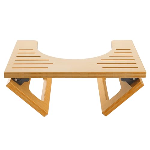 AmazerBath 7 Inches Bamboo Toilet Stool Squat for Adult, Foldable Squatting Potty Stools for...