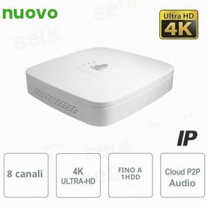 NVR IP DAHUA 4K ULTRA-HD 8 CANALI 12MP 1HDD P2P -NVR2108-4KS3