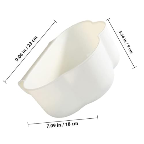 Caneca de basura blanca para puerta de gabinete de cocina colgante miniatura 2
