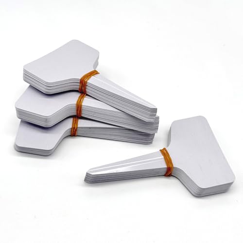 133 Supply 100 T-Type Plastic Plant Labels (Garden Markers Waterproof