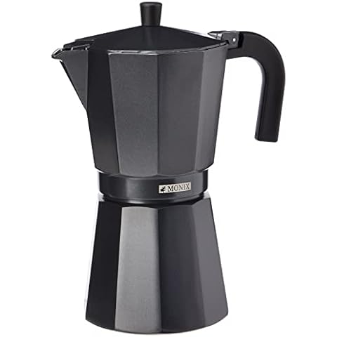 Cafetera Italiana Monix Vitro Noir de Aluminio para 12 Tazas Cover