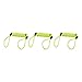 M METERXITY 3 Pack Disc Lock Security Steel Cable - Plastic Coated Spring Reminder Wire Anti-Theft Rope, Apply to Outdoors Protection (3.5mmx1.2m, Yellow)
