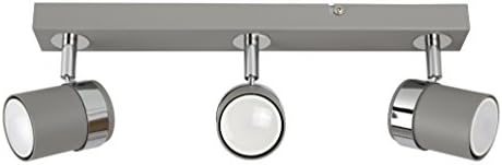 MiniSun Modern 3 Way Copper Effect Straight Bar Ceiling Spotlight