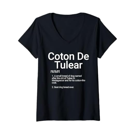 Women's Coton De Tulear Dog Breed Definition Cute Puppy De Tulear V-Neck T-Shirt
