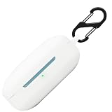 Custodia in silicone per Beats Fit Pro, resistente agli urti e alla pelle, per Beats Fit Pro con Keychain (bianco)