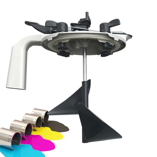 Tapa Para Agitar Pintura - Cubierta Para Mezclar De 11,81 Pulgadas Y Galones | Herramienta Para Verter Hierro ABS De 4 Litros: Diseño Sellado Resistente A Fugas Con Agitador Incorporado Que Garantiza