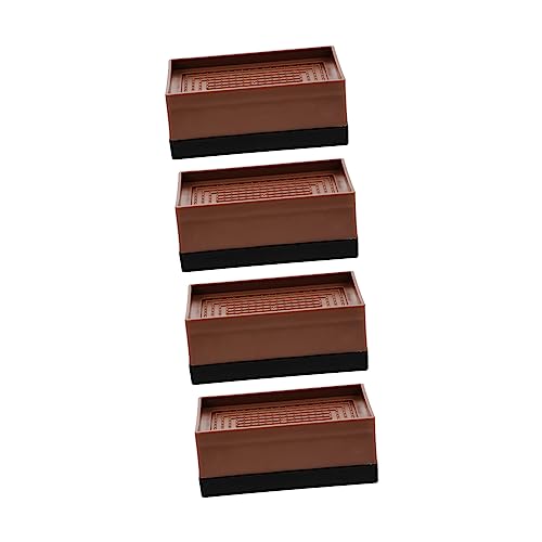 Cabilock 4Pcs Heavy Duty Furniture Risers Non Slip Table Accessories for Beds Sofas Cabinets and More and TPU Design for Increased Height and Easy Cleaning
