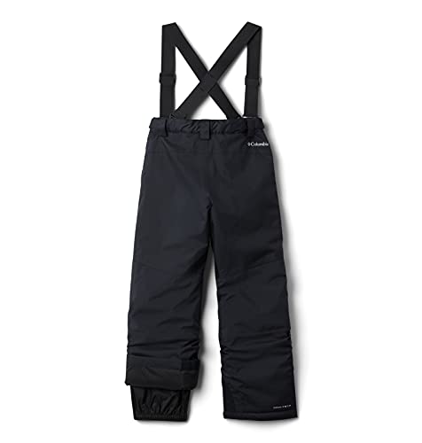 Columbia Kids' Powder Turner Suspender Pant, Black, Large