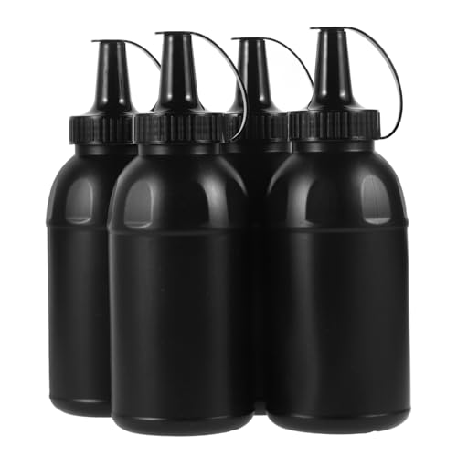 ERINGOGO 4pièces Bouteilles de Stockage Plastique avec Bouchon Petites Bouteilles Vides pour Perles Aiguilles de Monnaie