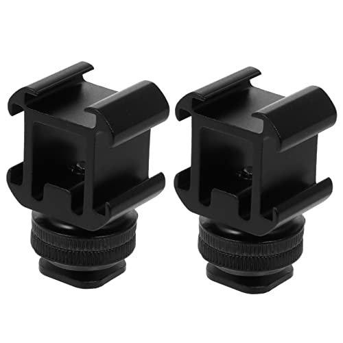Balacoo Professional Video Light Adapter Hot Shoe Mounts Adapter Hot Shoe Base for Camera Tripods 2 Sets