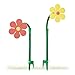 Produktbild Relaxdays Sprinkler Blume, Kinder, 2er Set, Garten, 6 m Reichweite, 360°, Spritzblume, HxBxT: 105 x 28 x 28 cm, rot/gelb