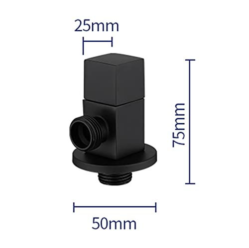 Grifo de agua fría y caliente en latón macizo negro para sistemas de fontanería modernos 4
