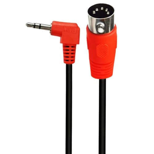Cable adaptador Jack 3.5mm a DIN 5PIN 1.5m ángulo 90° miniatura 3