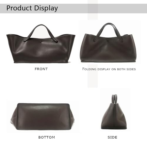 Bolso Tote para mujer con correa de cuero miniatura 5