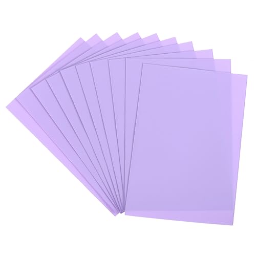 uxcell 50Pcs Photocard Holder, Photo Cards Sleeves, Photo Protector Shield Cover for Trading Cards Fans Party Decorations, Purple