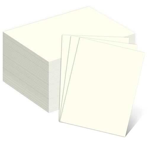 110lb Cream Cardstock, Goefun 100 Sheets Ivory Cardstock Paper 300 GSM Thick Paper for Printing, Invitations, Menus, Poster, DIY Card by Goefun - Used condition - US$14.70