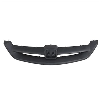 CarPartsDepot Front Grille Grill Compatible With 2001-2003 Honda Civic 2dr Unpainted Black Plastic HO1200153 71121S5PA01ZC