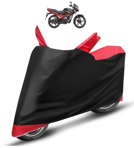 Image of Auto Hub Hero Glamour Bike Cover Waterproof Original /for Glamour Cover Waterproof /Glamour Bike Cover /Bike Cover Glamour Waterproof /Glamour Body Cover /Bike Body Cover Glamour (Black, Red Look)