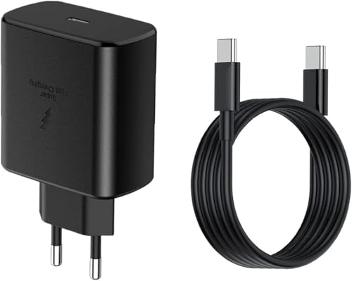TAKUZA Ładowarka USB C 45 W z kablem do szybkiego ładowania, Super Fast Charger szybka ładowarka USB C, zasilacz sieciowy do Samsung Galaxy S26 S25 S24 S23 Ultra, ładowarka do telefonów komórkowych