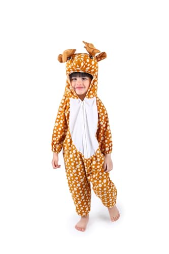 Image of BookMyCostume Deer Reindeer Animal Kids Fancy Dress Costume 2-3 years