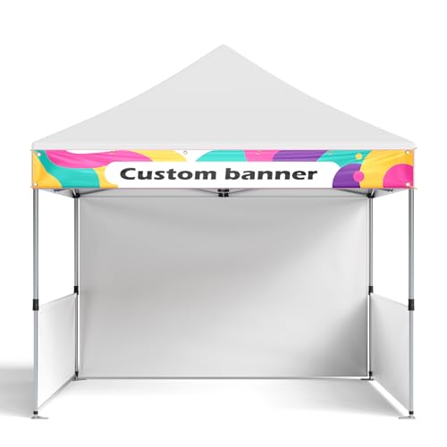 Custom Tent Banner 10x1FT/9x1FT/8X1 FT with Logo for Trade...