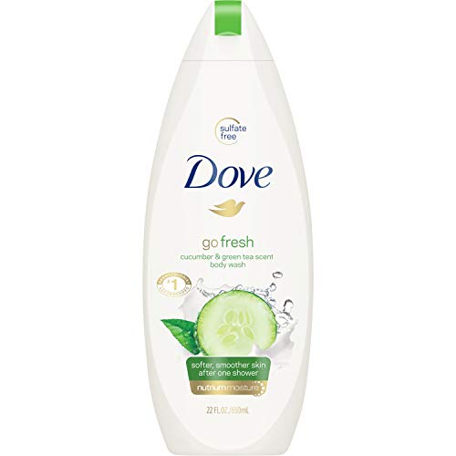 Image of Dove Go Fresh Cool Moisture Body Wash With Nutriummoisture Cucumber & Green Tea Scent For Unisex - 24 Oz Body Wash