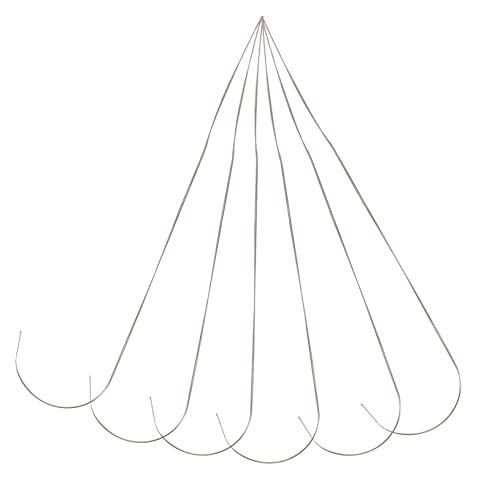 KALLORY Stainless Steel Beading Needles 6pcs Large Size Bead Threading Needles for Bead Jewelry DIY Jewelry Making Practical Beading Tools